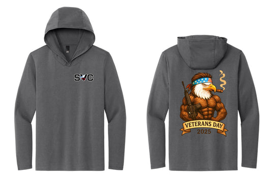 Shoreline Veterans - Veterans Eagle Long Sleeve Hooded Tee