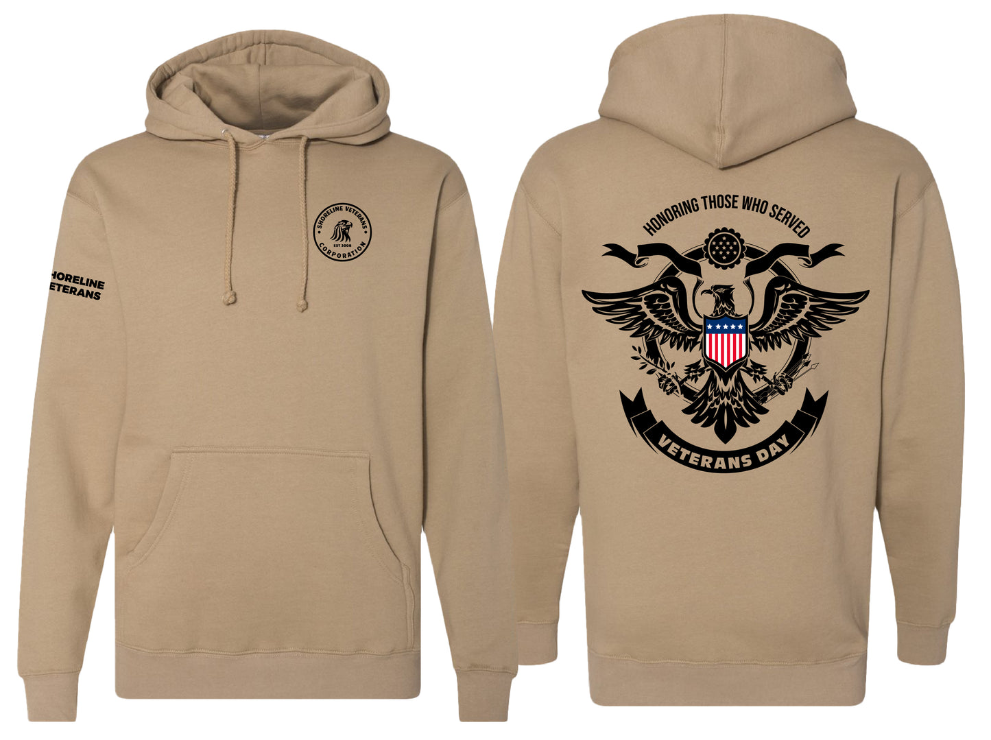 Shoreline Veterans - Heavyweight Hooded Sweatshirt